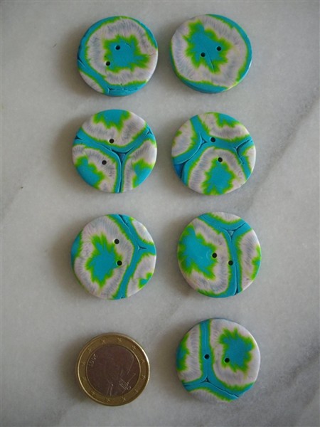 Boutons scrathy turquoise