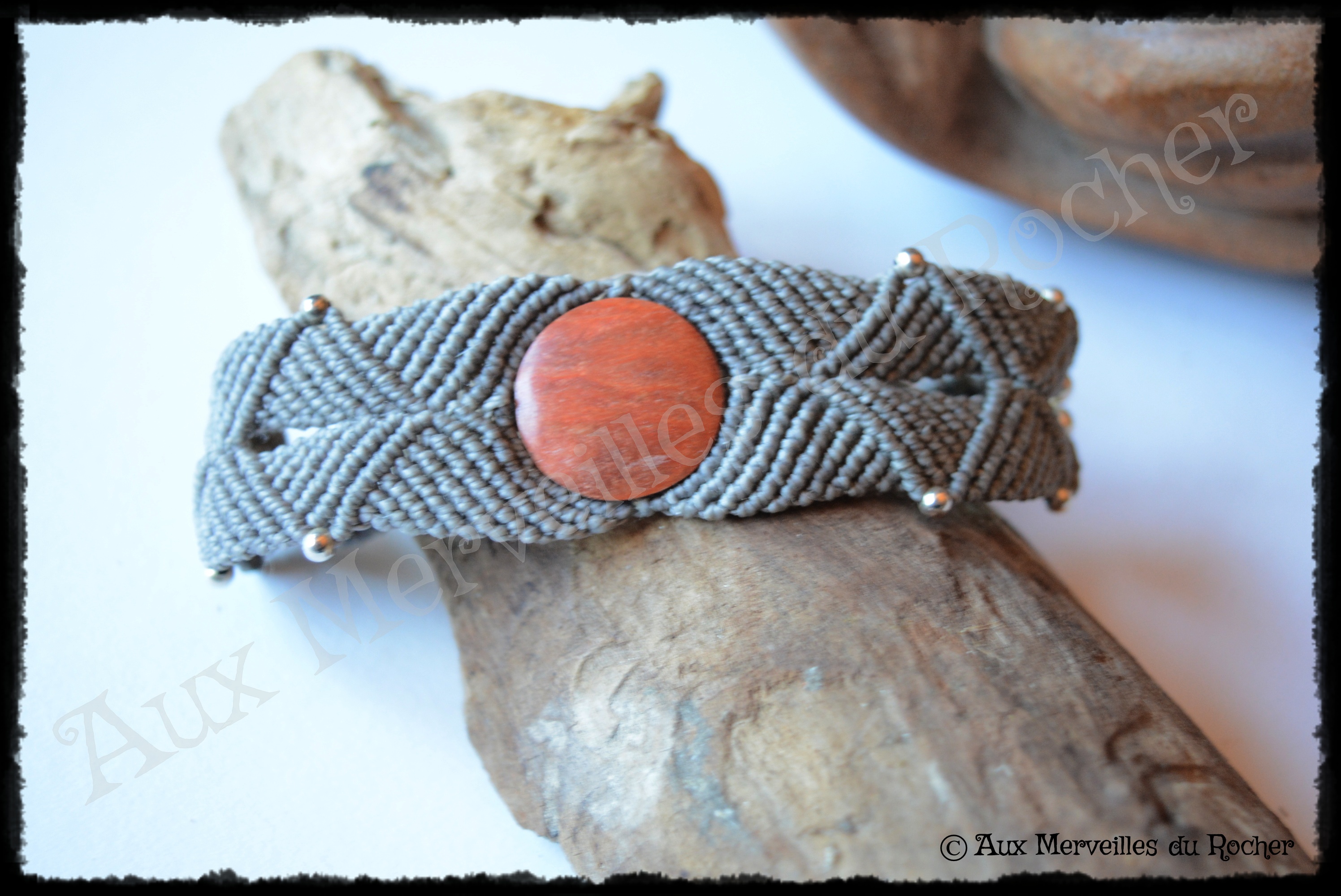 Bracelet k-ré jaspe orange