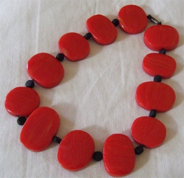 Collier Cécile rouge