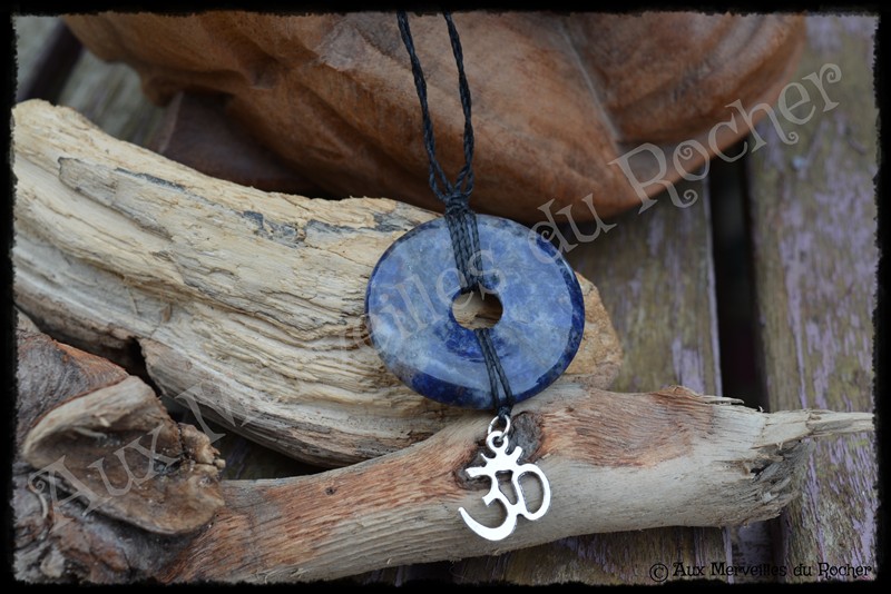 Pendentif donut sodalite