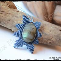 Pendentif soleil labradorite