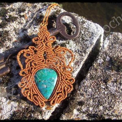 Pendentif volupte chrysocolle