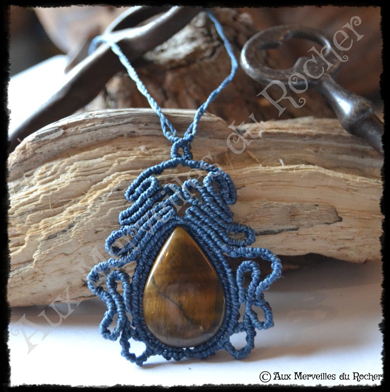 Pendentif volupte oeil de tigre