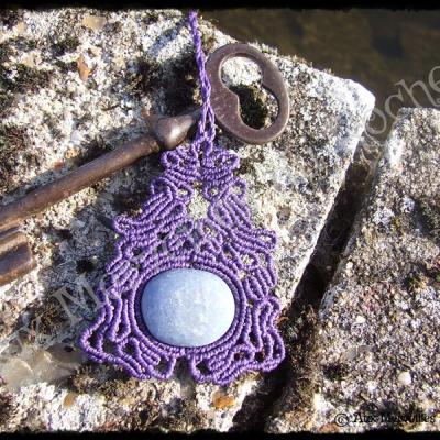 Pendentif volupte quartz bleu