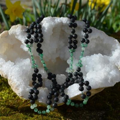 Pierre de lave et aventurine